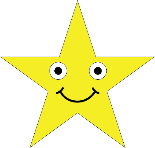 en stjerne som lyser sterkt
