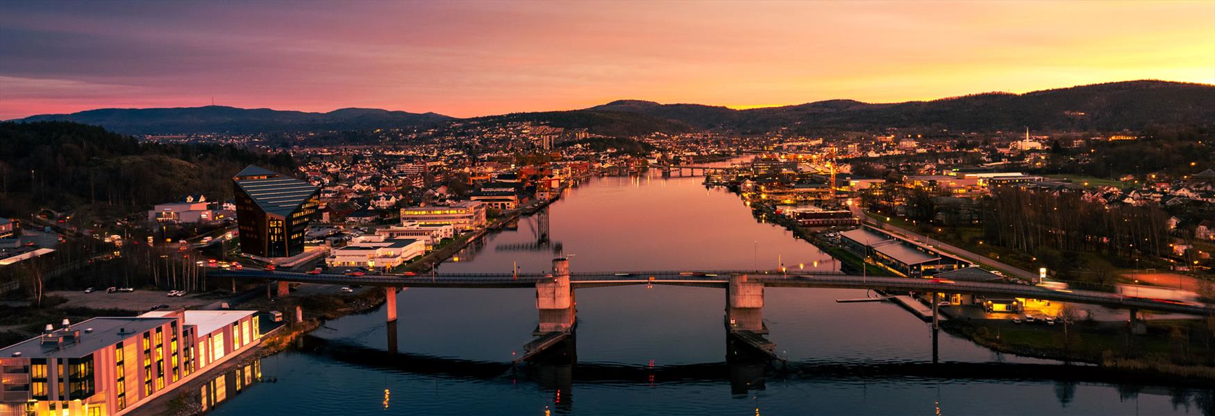 Bilde av porsgrunn sentrum